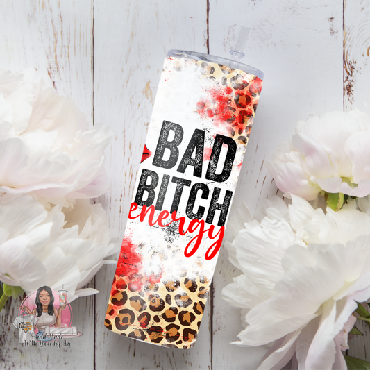 Bad Bitch Tumbler-  Red Lips