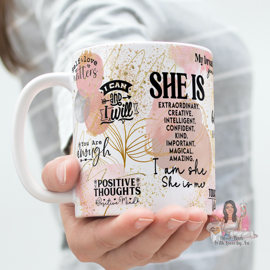 SHE IS Coffee Mug