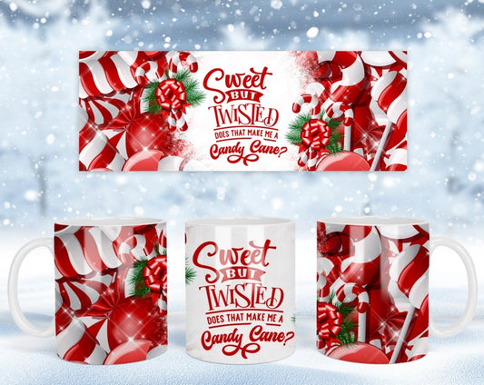 Sweet but Twisted Christmas Mug 11 oz